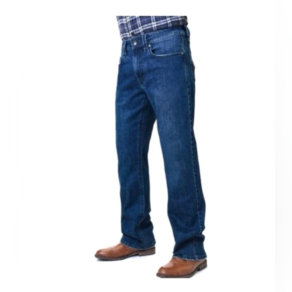 Tk Axel Denim Jeans Mens Dark Blue Obscure Slim Boot StretchSize 40X30